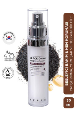 IZEZE Black Cumin NPB Bliss Serum, 30ml | Derin Nemlendirme, Siyah Kimyon Nigella Sativa Tohumu Yağı