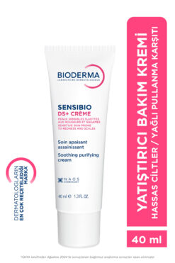 Bioderma Sensibio DS+ Cream Hassas Ciltler Yağlı Pullanma ve Kızarıklık Karşıtı Yatıştırıcı Bakım Kremi 40mL