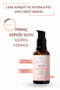 Melinore Leke Karşıtı Cilt Bakım Serumu %82 Pirinç Suyu 30ml