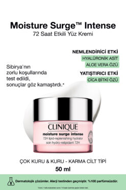 Clinique Moisture Surge™ Intense 72 Saat Nem Koruma Teknolojili Yoğun Nemlendirici Yüz Kremi 50 ml