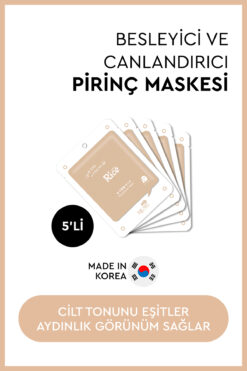 Mjcare On Rice Extract Mask - Pirinç Özlü Yüz Maskesi 5'li