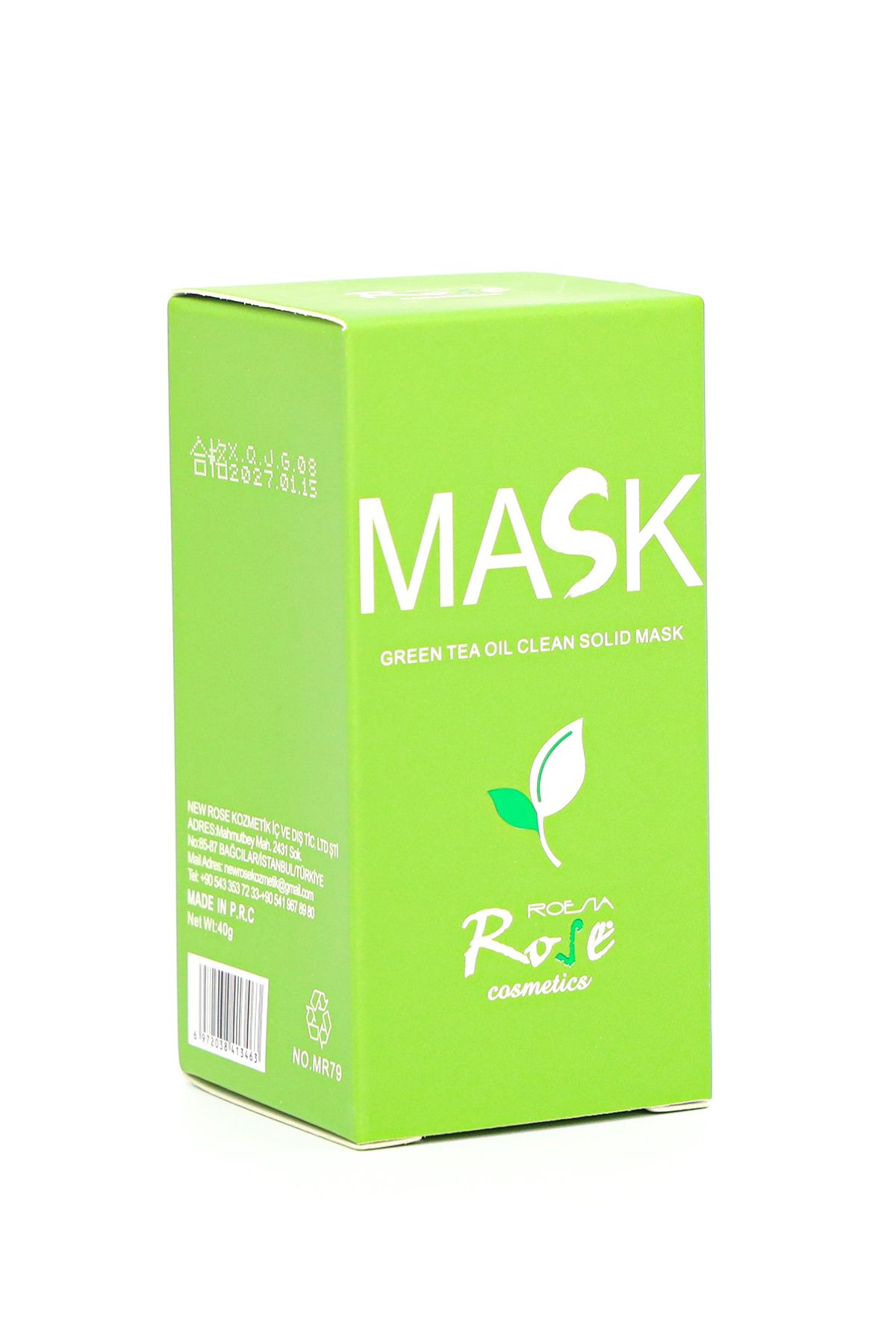 Roesıa Rose Cosmetics Rose Yeşil Çay Özlü Siyah Nokta Ve Sivilce Maskesi & Green Tea Mask Stick - Görsel 2