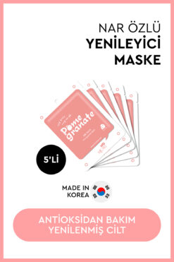 Mjcare On Pomegranate Mask - Nar Özlü Yüz Maskesi 5'li