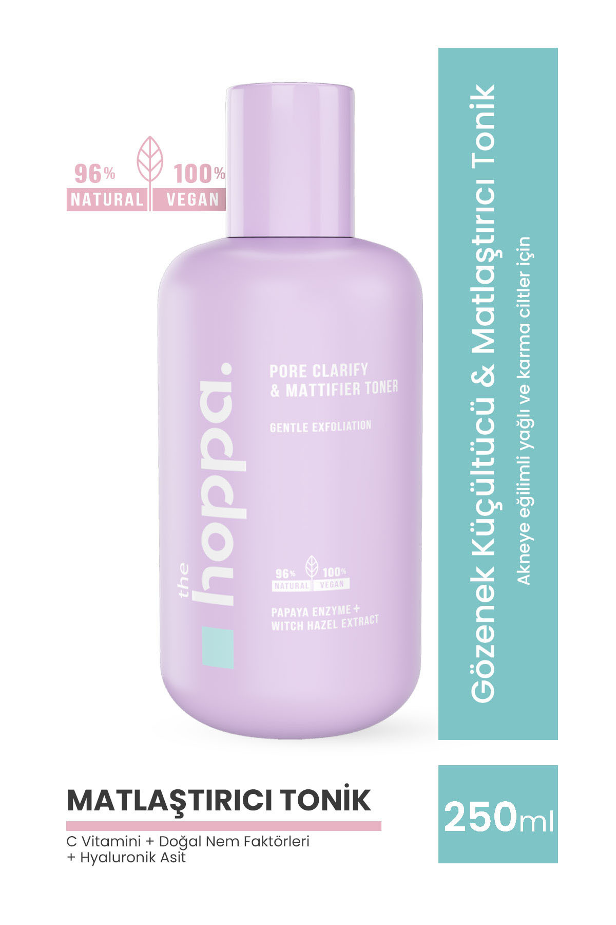 the hoppa. Gözenek Küçültücü & Matlaştırıcı Tonik Papaya Enzimi (Papain)+ Cadı Fındığı Özü + Hyaluronik Asit 25