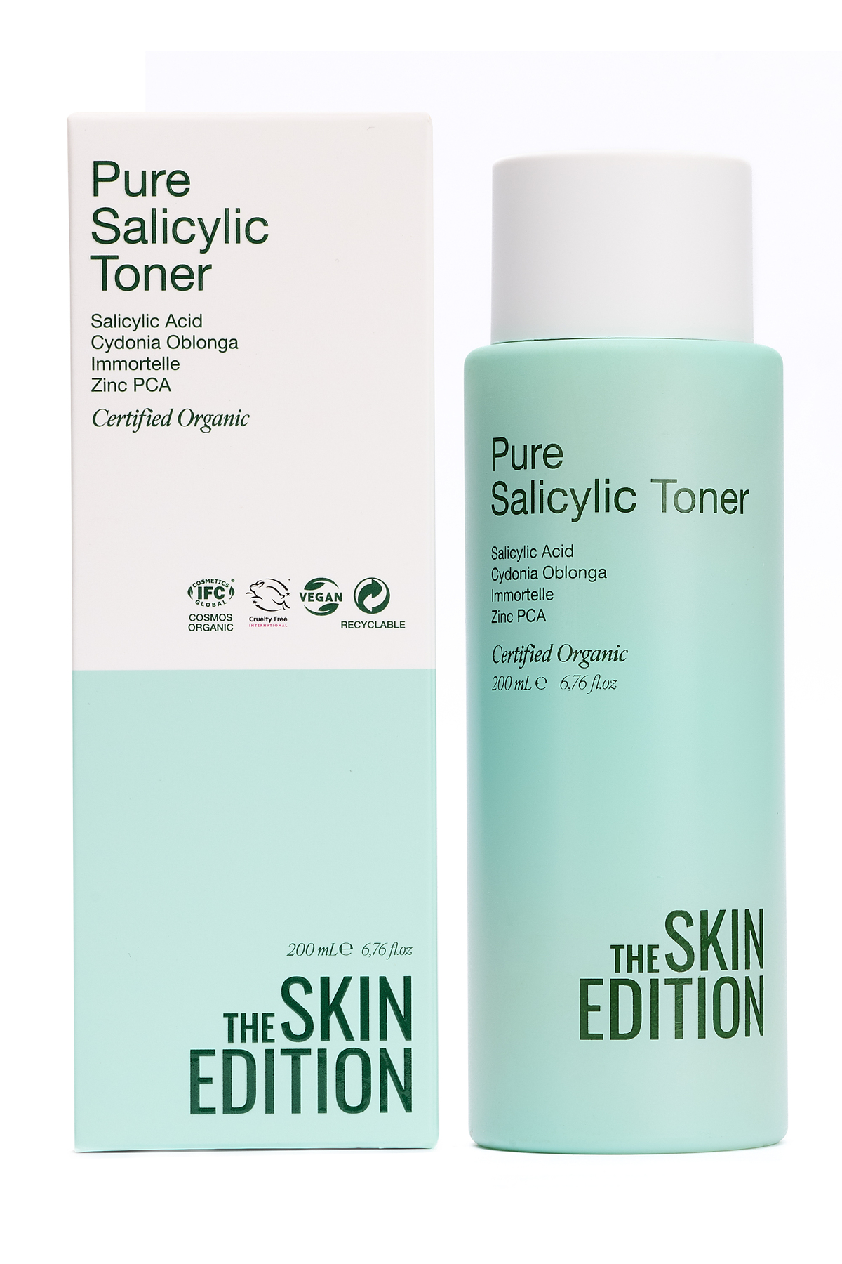 The Skin Edition Organik Sertifikalı Doğal Salisilik Asit Tonik 200 ml | Siyah Nokta Karşıtı, Gözenek Sıkılaştırıcı - Görsel 2