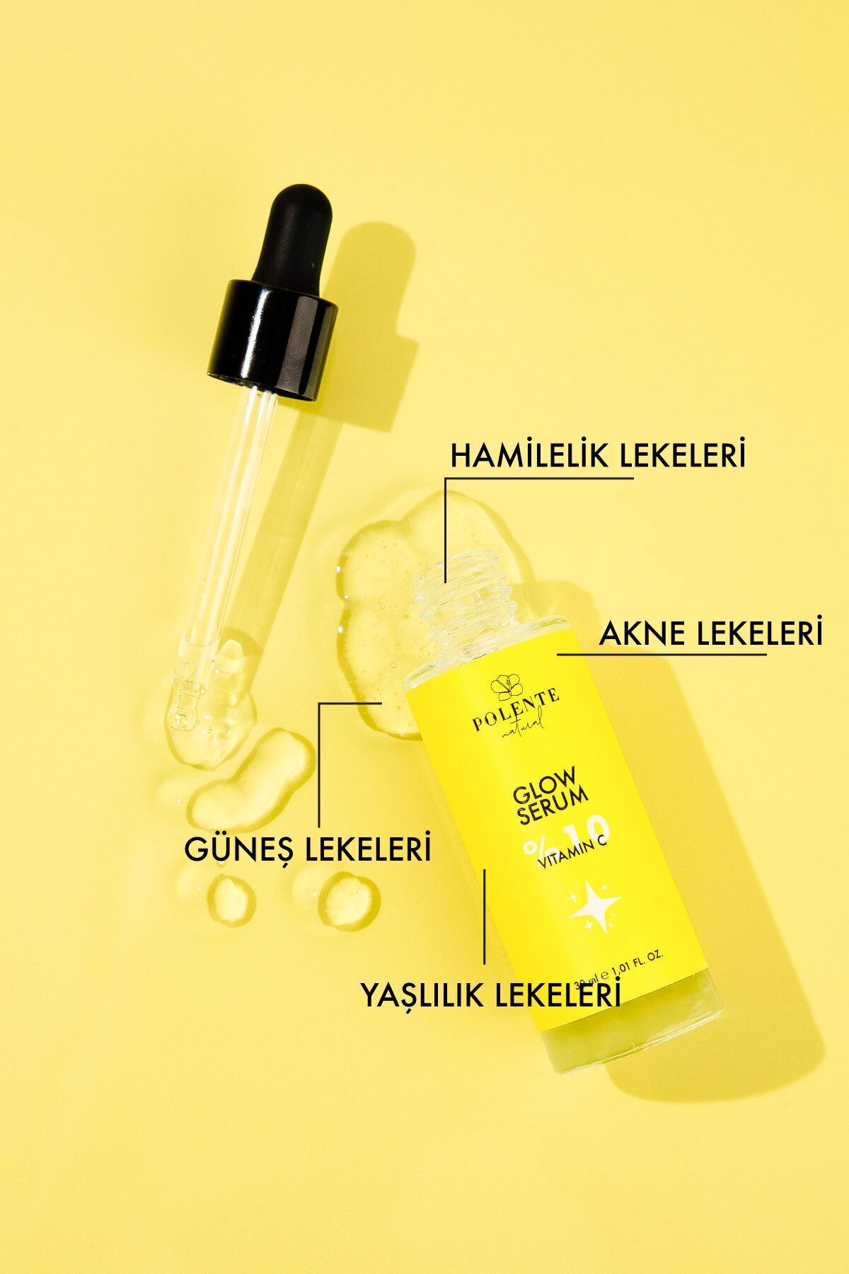 Polente Natural Glow Serum %10 C Vitamini Içeren Aydınlatıcı Serum (30 ML) - Görsel 2