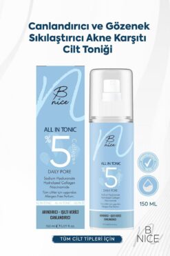 BNICE Canlandırıcı ve Gözenek Sıkılaştırıcı Akne Karşıtı Cilt Toniği - 150ML