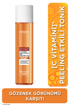 L'Oreal Paris Revitalift C Vitamini Gözenek Görünümü Karşıtı Peeling Etkili Tonik 180ML
