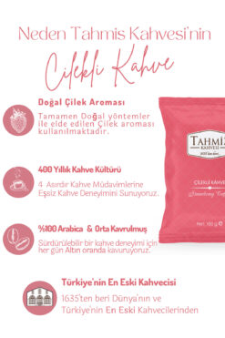 Tahmis Tek Paket Dağ Çilekli Türk Kahvesi 100 gr