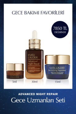 Estee Lauder Advanced Night Repair Gece Uzmanları Seti - Onarıcı Serum 30ml + Bounce Crème 15ml + Göz Kremi 5ml
