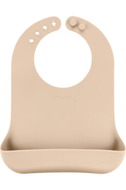 Moki Silikon Mama Önlüğü Latte Bej