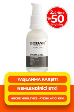 Bebak Pharma Yaşlanma Karşıtı, Kırışıklık Önleyici, Nemlendirici Liposomal Retinol Serumu 30ml