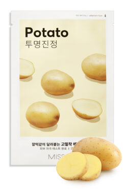 Missha Patates Özlü Aydınlık Görünüm Sunan Yaprak Maske (1ad) Airy Fit Sheet Mask Potato