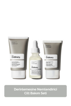 The Ordinary Derinlemesine Nemlendirici Cilt Bakım Seti - Temizleyici 50ml + Serum 30ml + Nemlendirici 30ml