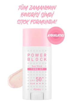 Missha Ton Eşitleyici Aydınlatıcı Stick Güneş Koruyucu A'PIEU Power Block Tone Up Sunstick SPF50+/PA++++