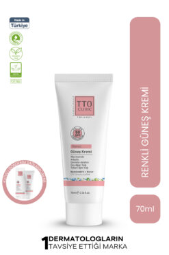 TTO CLINIC Renkli Güneş Koruyucu Krem 50 SPF 70 ML