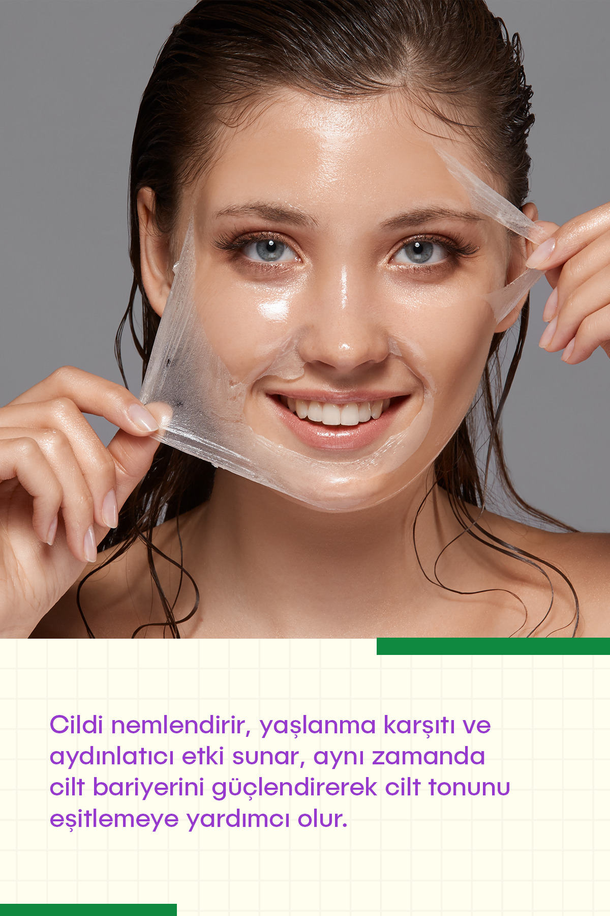SHE VEC Aydınlatıcı, Leke Karşıtı ve Nemlendirici Soyulabilen Vegan Pirinç Maske 50 ml Rice Vibes Only - Görsel 2