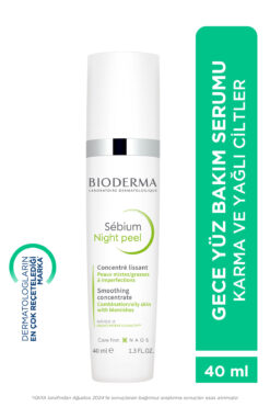 Bioderma Sebium Night Peel Yağlı Akne Eğilimli Ciltler Glikolik Asit İçeren Peeling Etkili Gece Serumu 40 ml