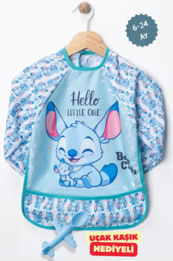 BibKing Uzun Kollu Giyilebilir Sıvı Geçirmez Aktivite ve Mama Önlüğü Su Geçirmez Bebek Önlük