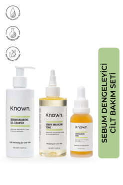 KNOWN. Siyah Nokta Akne Karşıtı Sebum Dengeleyici Set