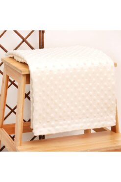 Bebekino Bebek Nohut Battaniye Kız/Erkek Bebek 80*90cm Ekru Renk Unisex