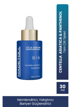 Madetoll Cica Serum 30 ml Cilt Yenileyici, Bariyer Güçlendirici ve Yatıştırıcı Centella Asiatica+Panthenol