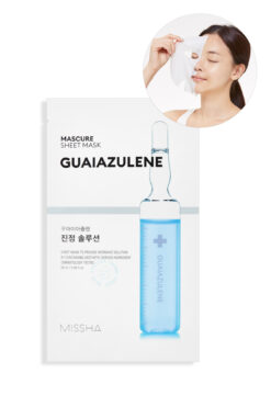 Missha Hassas Ciltlerin Bakımını Sağlayan Guaiazulen İçerikli Yaprak Maske Mascure Sheet Mask