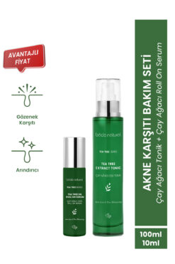 Bade Natural Çay Ağacı Akne Karşıtı ve Gözenek Sıkılaştırıcı Arındırıcı Tonik & Çay Ağacı Hızlı Etkili Roll On