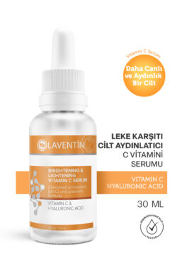 Laventin C Vitamini Aydınlatıcı Renk Tonu Eşitleyici Serum 30ml Vitamin C + Hyaluronic Acid 2%