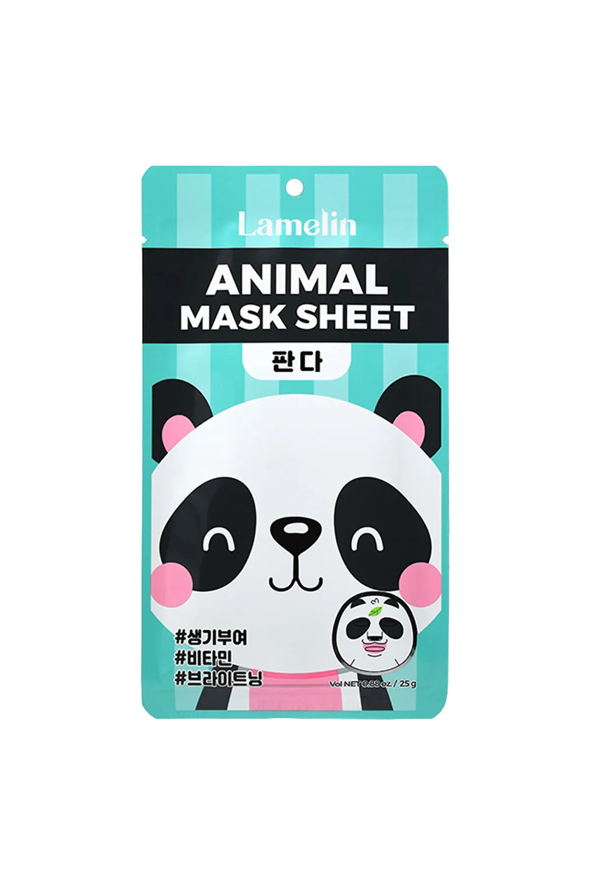 Lamelin Panda Desenli Eğlenceli Kağıt Maske Animal Panda Mask