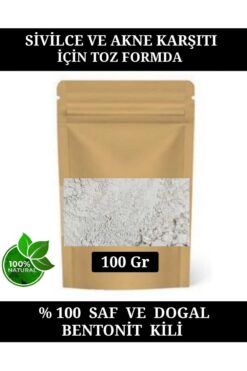 E.M.S AVM AKNE KARŞITI Bentonit Kil Toz Formda Saf Ve Doğal Bentonit Kili 100 Gr.