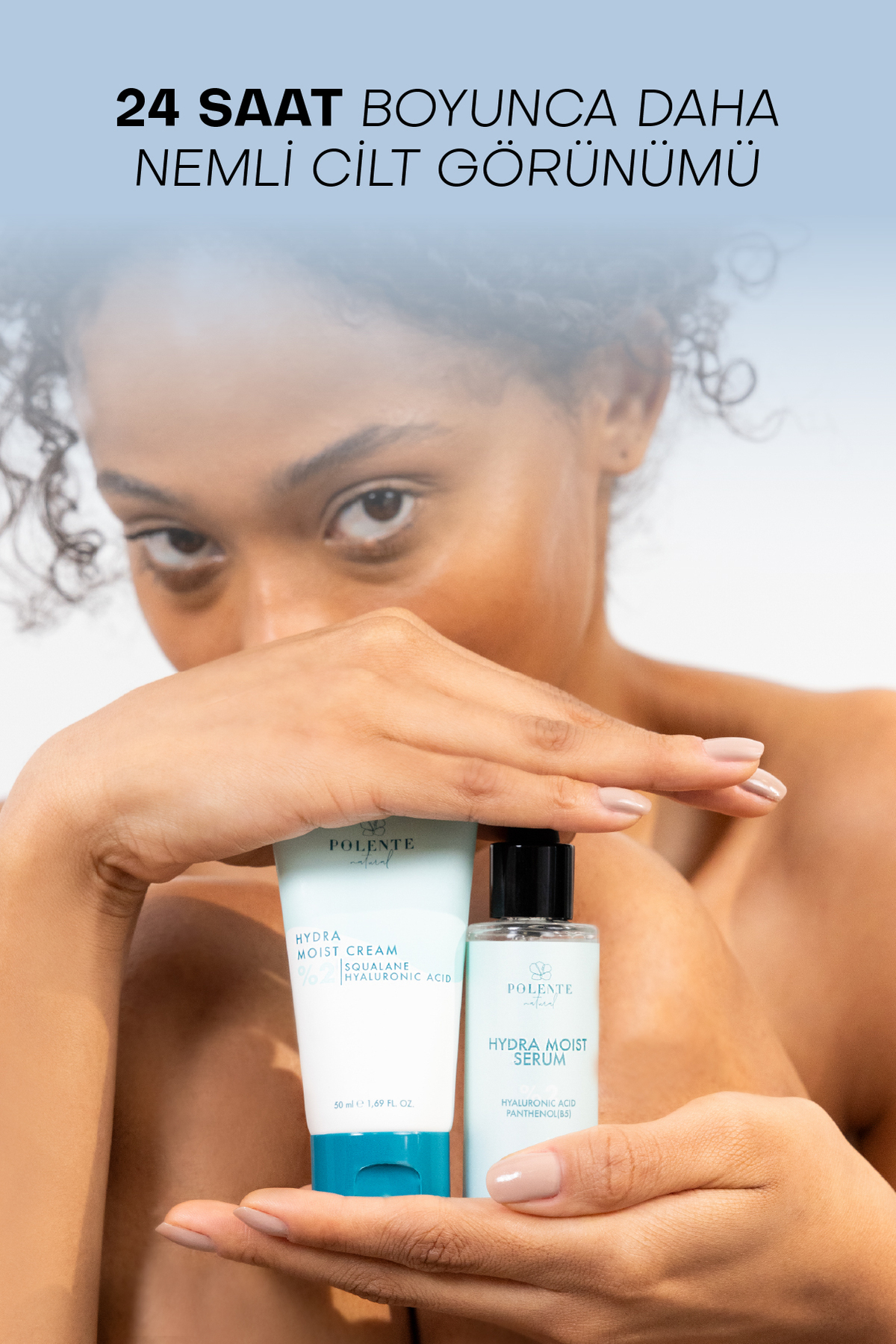 Polente Natural Hydra Moıst Serum - %2 Hyalüronik Asit, Panthenol Dolgunalaştırıcı Nemlendirici Serum (30 ML) - Görsel 3