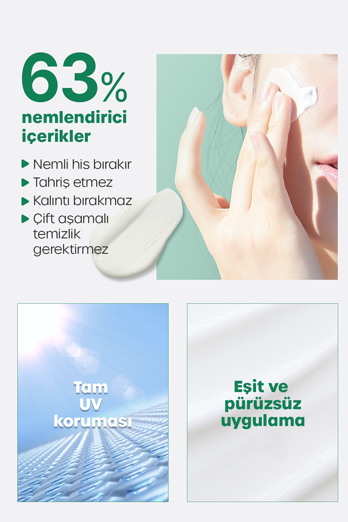DR BANGGIWON Güneş Kremi Cicamide Centella Asiatica, Seramid Onarıcı, Spf50 Pa 50ml - Görsel 2