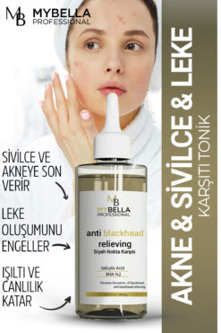 MY Bella Kozmetik Aha Bha, Tonik, Vegan, Siyah Nokta Karşıtı,sebum Dengeleyici Vücut Sivilceleri, Sırt Sivilceleri