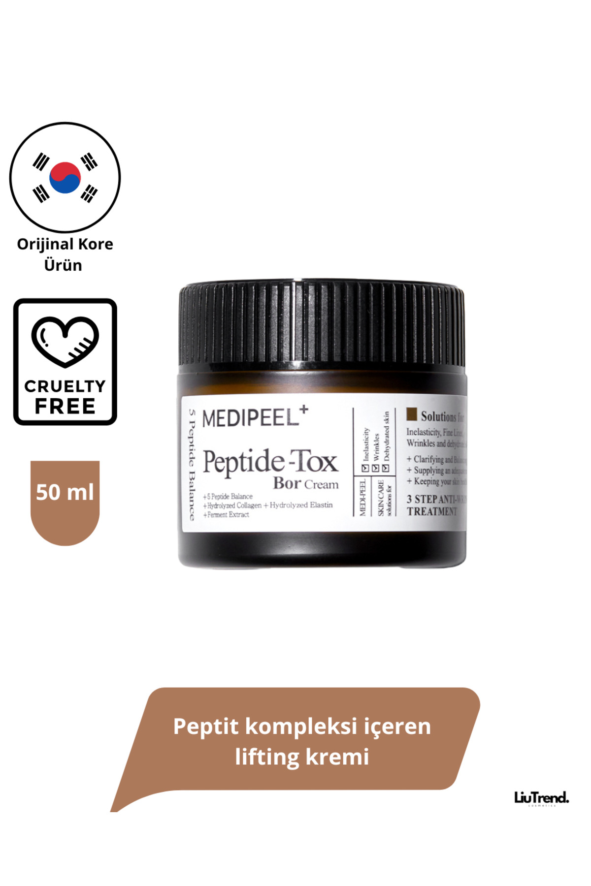 Medipeel Peptide-tox Bor Cream 50 ml Peptit Kompleksi Içeren Krem M0075