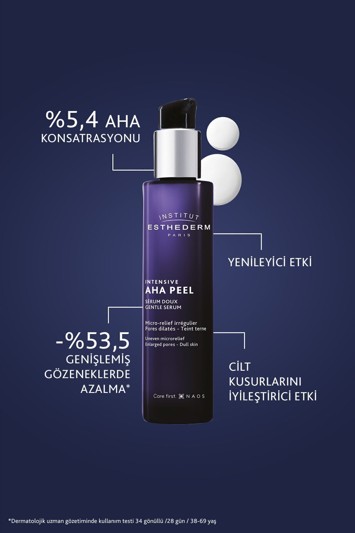 Institut Esthederm Intensive Aha Peel Gentle Serum Yenileyici ve Pürüzsüzleştirici Etkili Yüz Bakım Serumu 30ML - Görsel 2