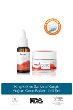 ZAROZA Kırışıklık ve Sarkma Karşıtı Yoğun Gece Bakımı İkili Set