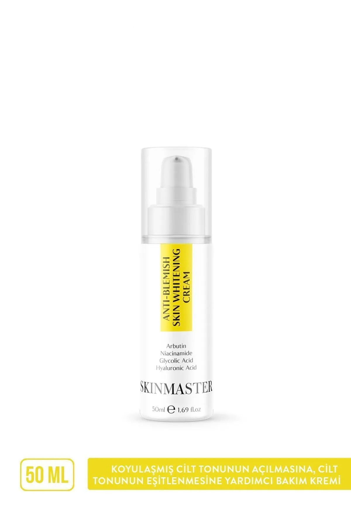 SkinMaster Leke Karşıtı, Cilt Tonunun Eşitlenmesine Yardımcı Bakım Kremi ( Arbutin %2, Glikolik Asit %4) - Görsel 2