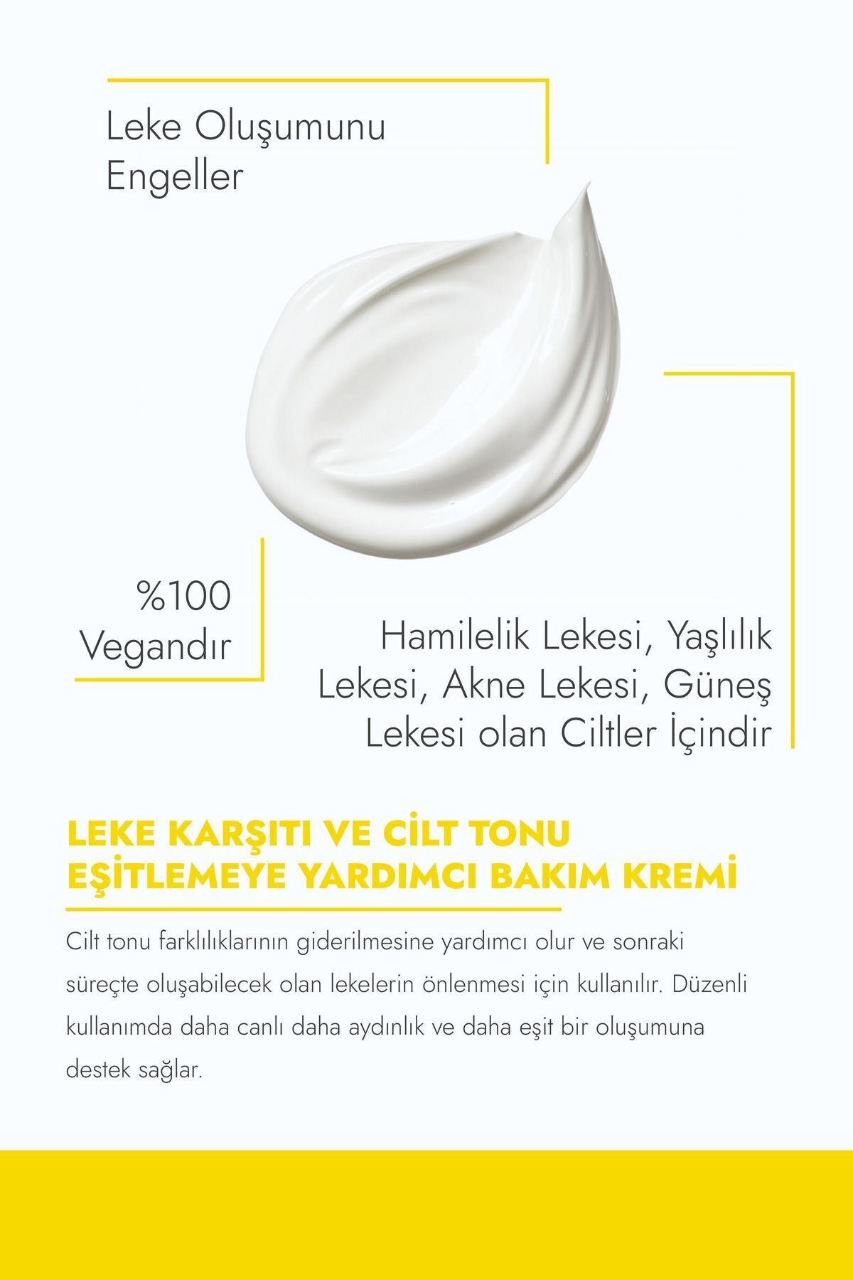 SkinMaster Leke Karşıtı, Cilt Tonunun Eşitlenmesine Yardımcı Bakım Kremi ( Arbutin %2, Glikolik Asit %4) - Görsel 3