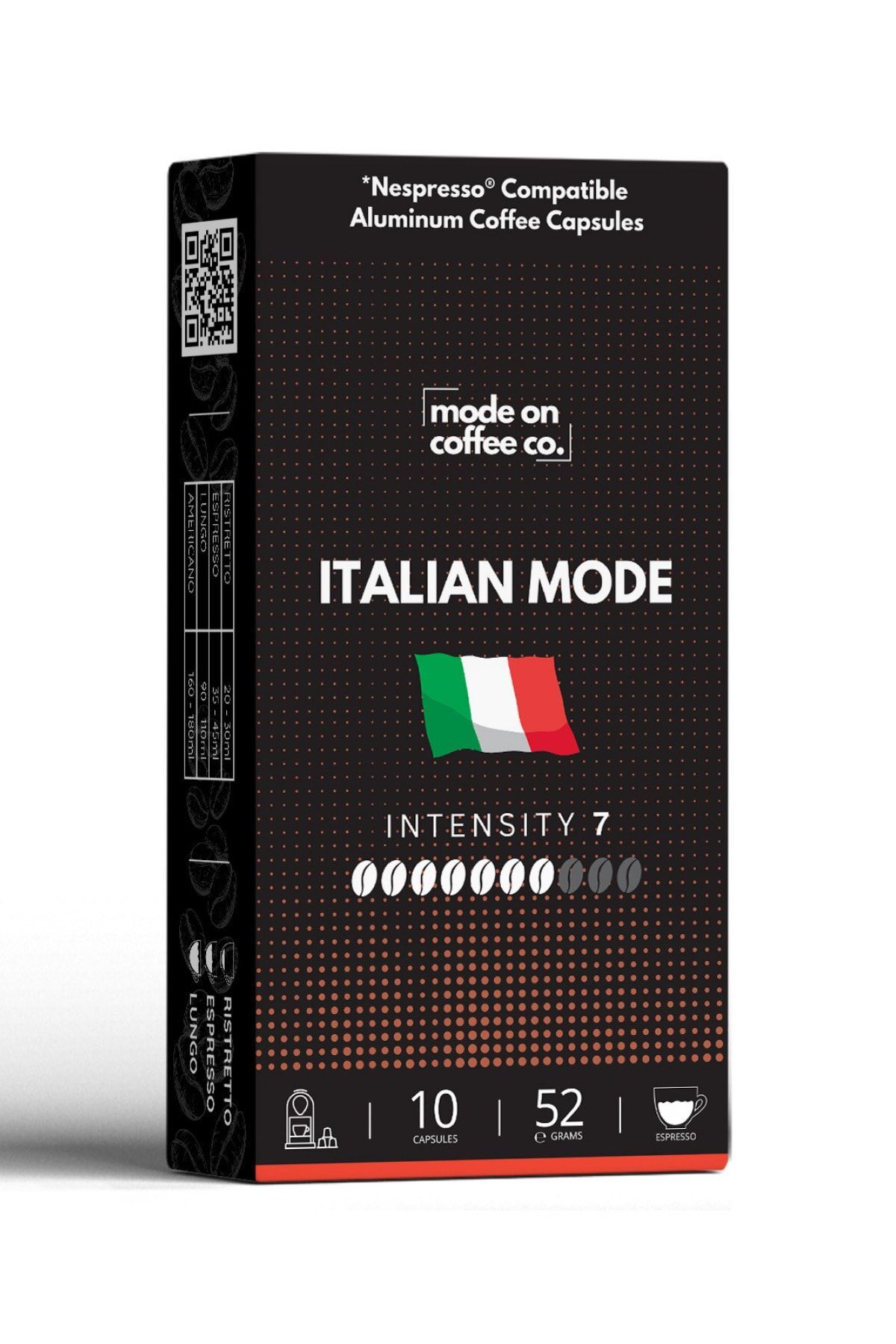 Mode On Coffee Co. Italian Mode Nespresso Uyumlu Alüminyum Kapsül Kahve - 10'lu Paket