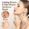 lasting beauty 6 adet şeffaf boyun germe bandı Gıdık Toplayıcı Çene Boyun Bandı yüz kaş germe bandı