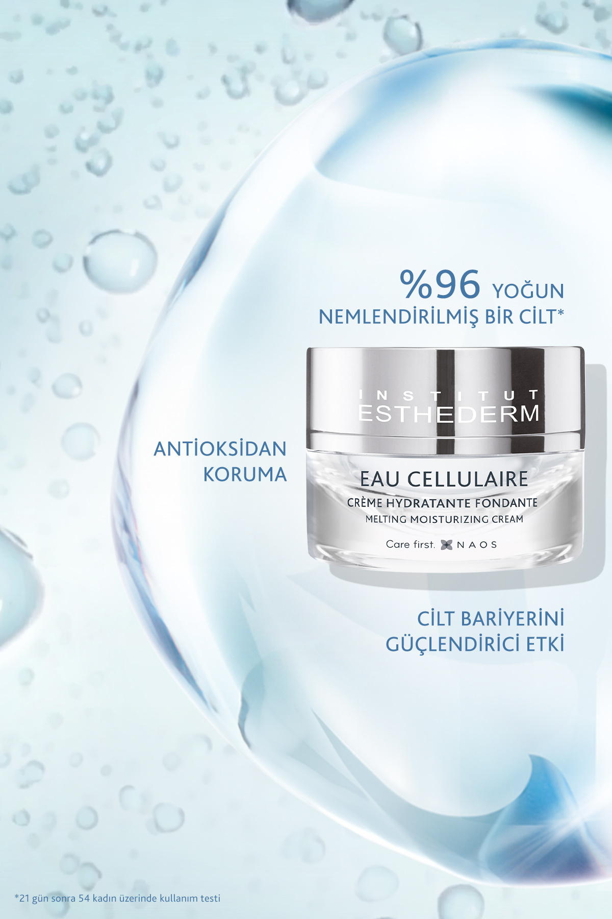 Institut Esthederm Cellular Water Melting Moisturizing Cream Antioksidan Etkili Yoğun Nemlendirici Yüz Kremi 50ML - Görsel 2