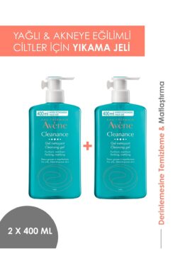 Avene Cleanance Gel Yüz Yıkama Jeli Nettoyant Cleansing Gel 400 Ml 2'li Avantaj Set