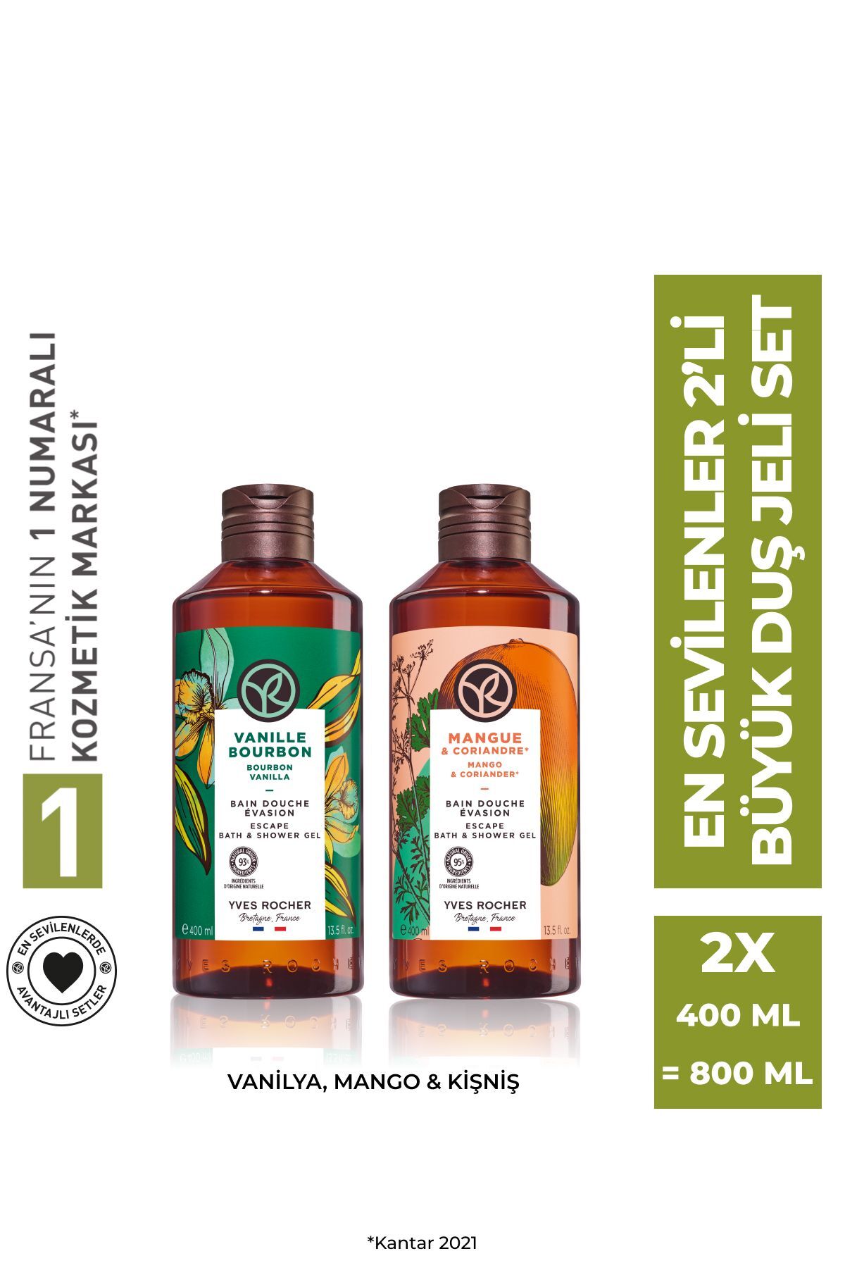 Yves Rocher En Sevilenler 2'li Büyük Duş Jeli Seti-9916825