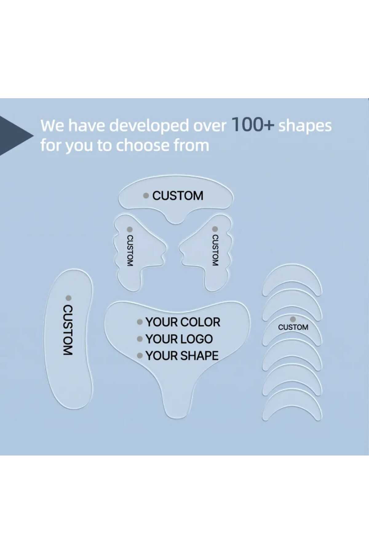 lasting beauty 11 Adet Silikon Kırışıklık Düzleştirici Yama Alın Göz Yüz Ve Cilt Bakım yüz germe bandı kaş germe - Görsel 3