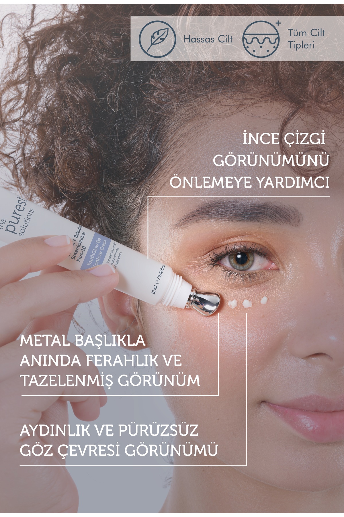The Purest Solutions Göz Çevresi Bakım Seti, Kafein ve Retinol ile Aydınlık Göz Altı Görünümü, 2’li Set - Görsel 2