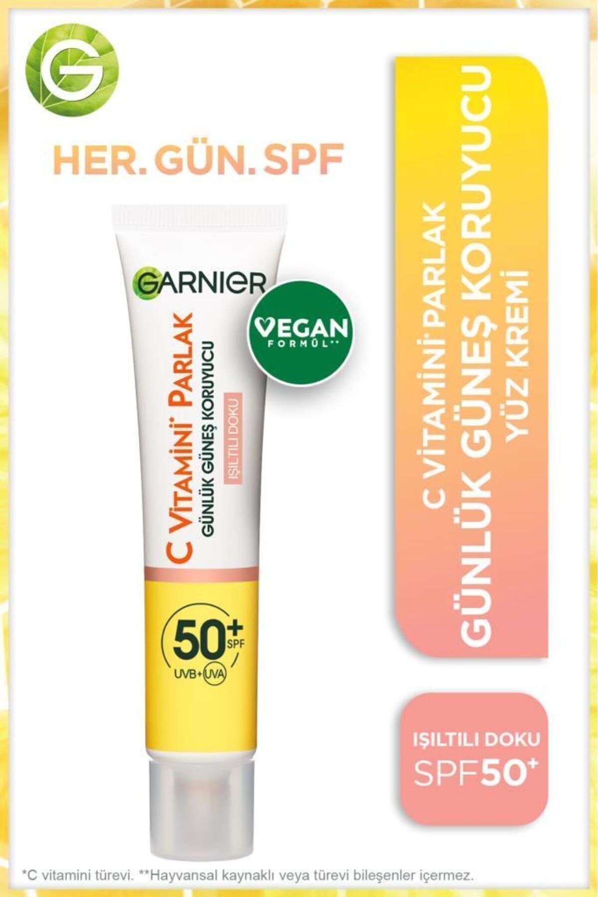 Garnier C Vitamini Parlak 2'li Güneş Koruyucu Set Işıltılı Doku - Görsel 2