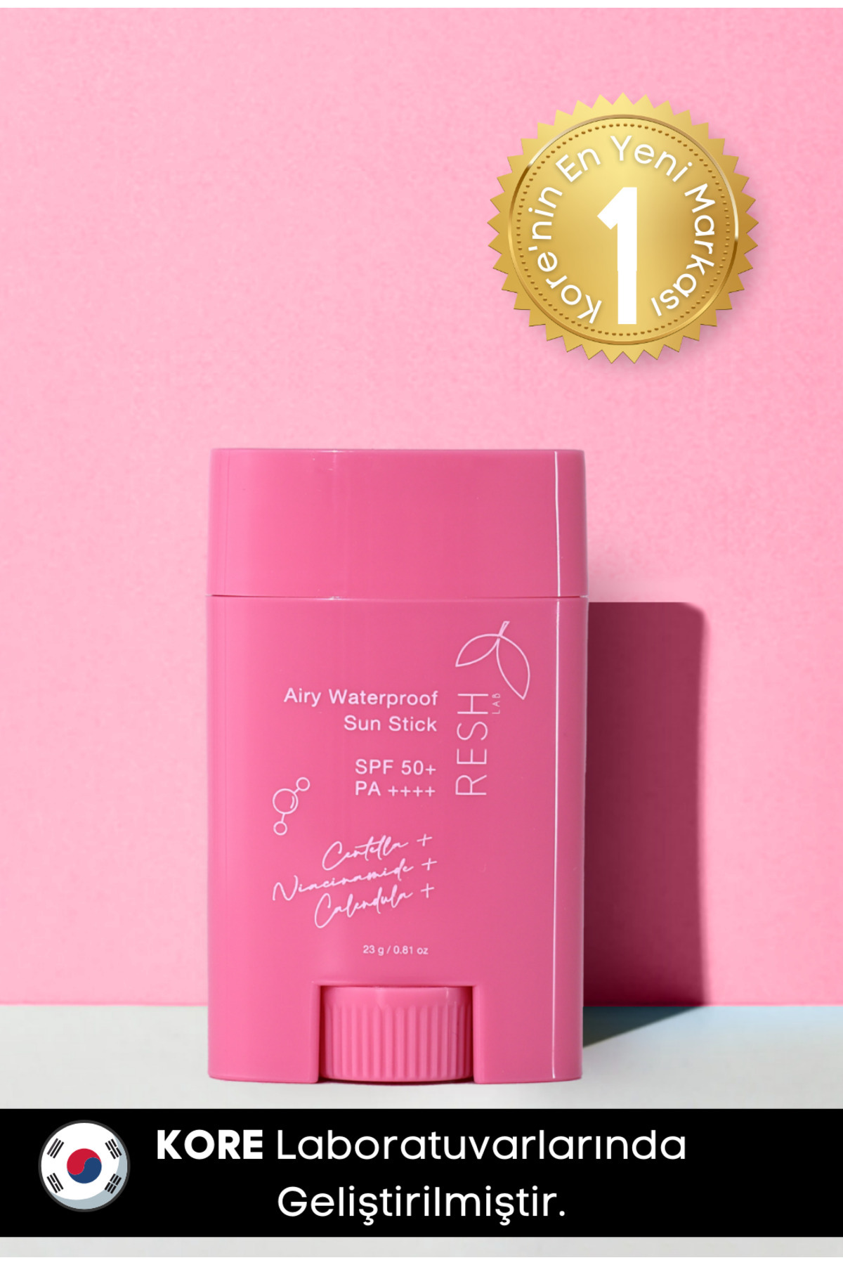 RESH LAB Airy Waterproof Sun Stick SPF50+ PA++++ - 23g - Yüksek Korumalı Güneş Koruyucu Stick