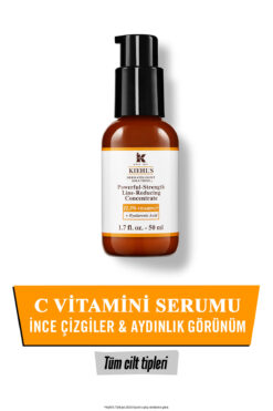 Kiehl's Powerful-Strength Kırışıklık Karşıtı Serum C Vitamini ve Hyalüronik Asit İçeriğiyle 50 ml