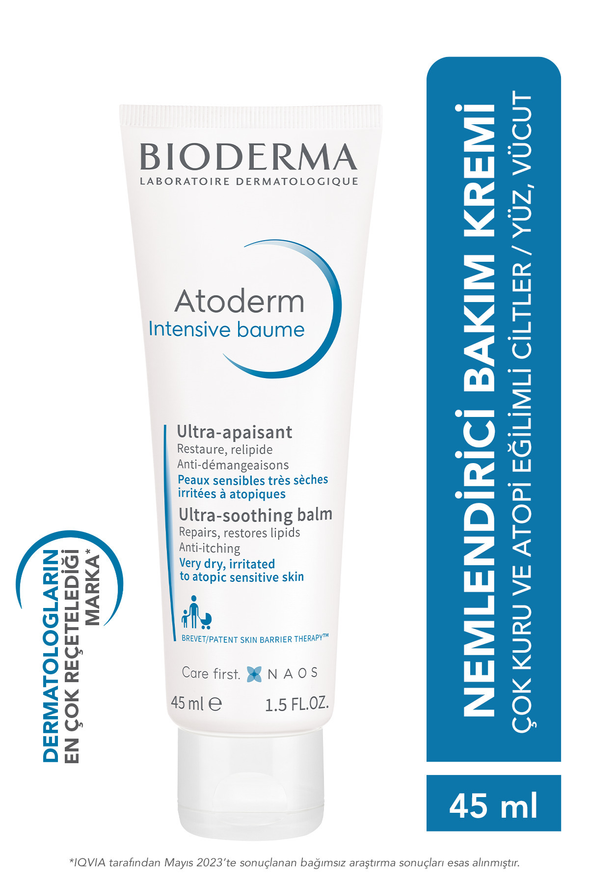 Bioderma ATODERM INTENSİVE BALM ATOPİ EĞİLİMLİ CİLTLER İÇİN SEYAHAT BOY NEMLENDİRİCİ KREM 45 ML GKÜRN758
